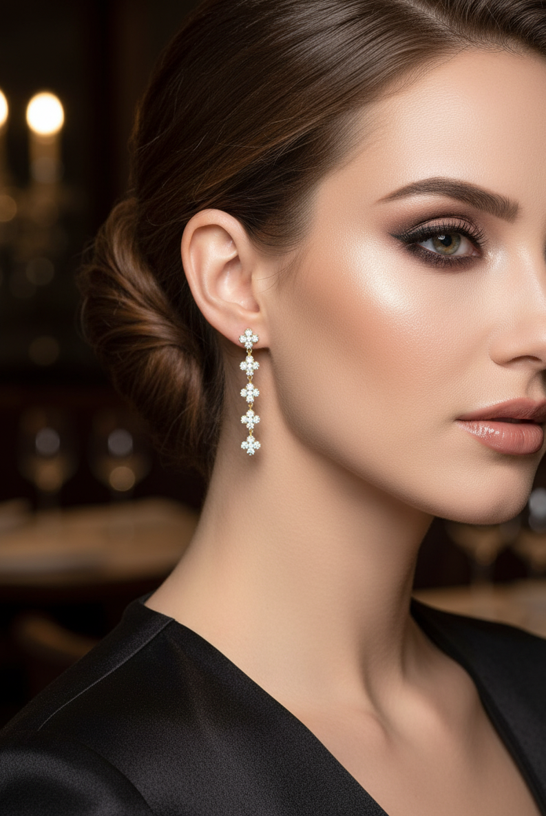 💖 Crystal Cross Earrings - So Cute by Dimi