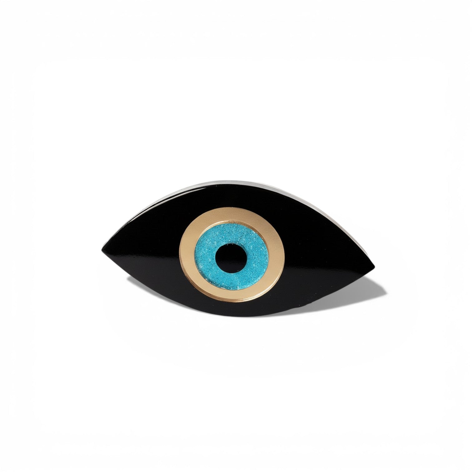 Eye Glow ακρυλικό διακοσμητικό μάτι με γκλίτερ και χρυσό καθρέφτη So Cute by Dimi