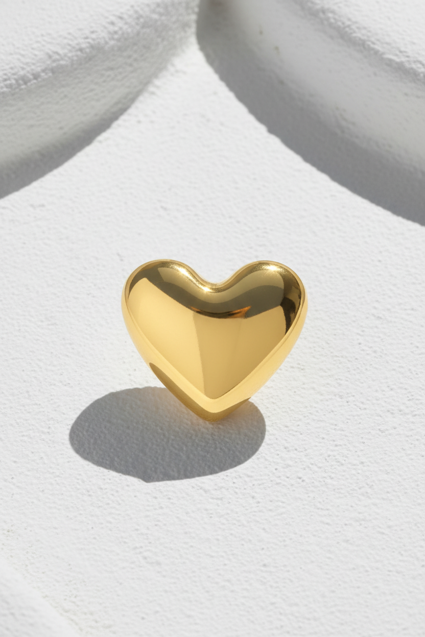 Heart Me Ring –Δαχτυλίδι Καρδιά από Ατσάλι | So Cute by Dimi