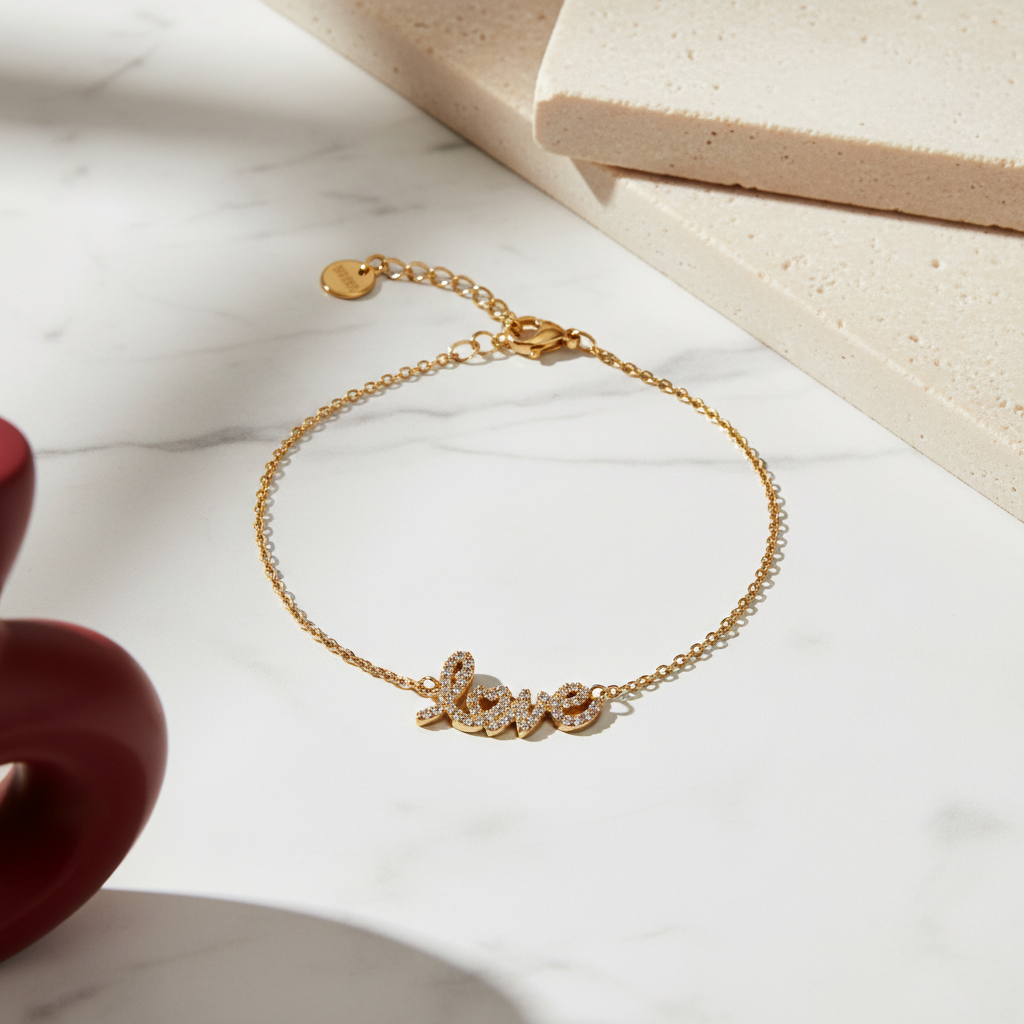 Love bracelet από ανοξείδωτο ατσάλι σε χρυσό και ασημί So Cute by Dimi