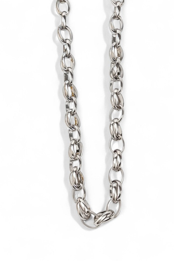 Chunky Loop Chain Necklace – Ατσάλινο Κολιέ με Χοντρούς Κρίκους - So Cute by Dimi
