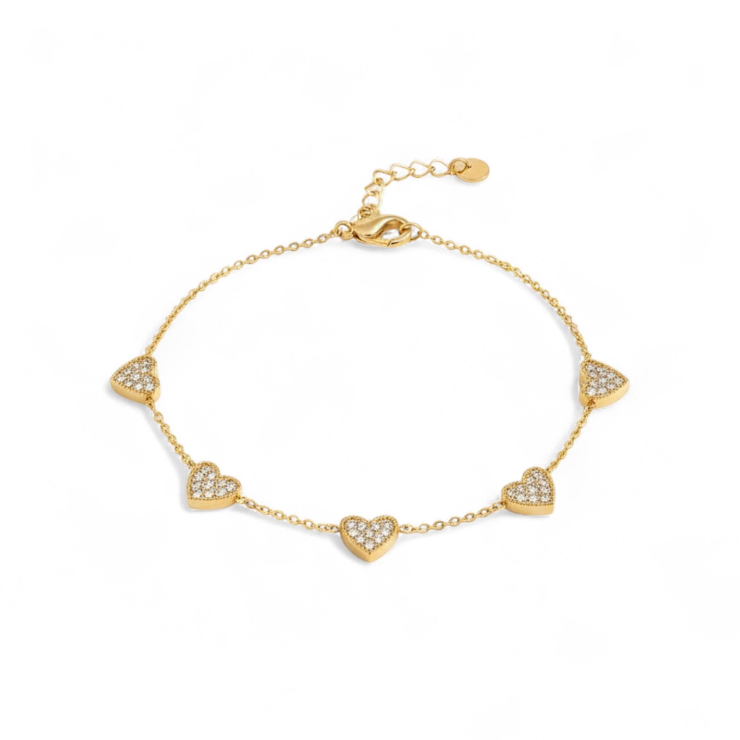 💖 Crystal Hearts Bracelet - So Cute by Dimi