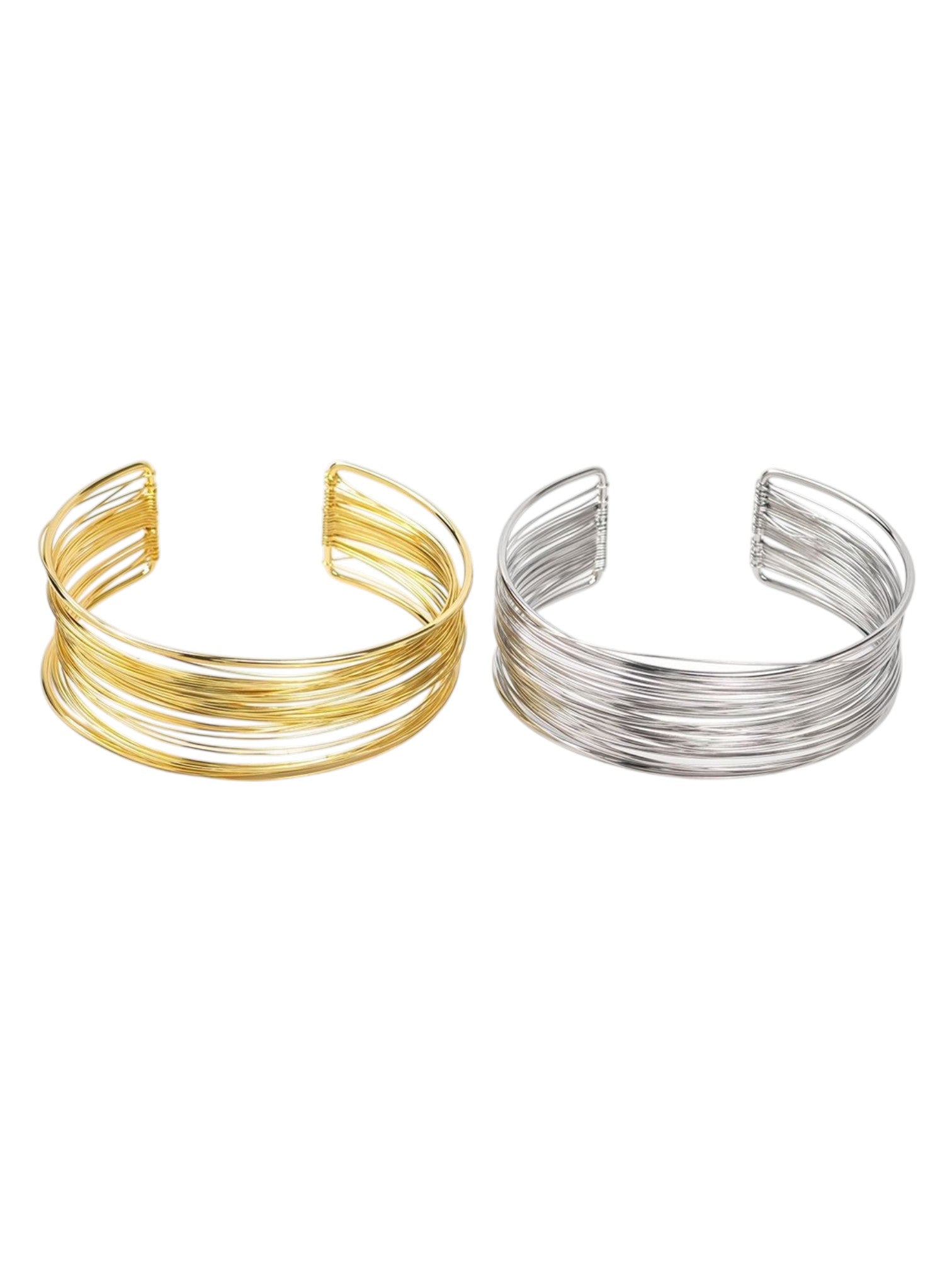 Γυναικείο βραχιόλι μπράτσου Zirelle Arm Cuff από ανοξείδωτο ατσάλι σε χρυσό και ασημί από τη So Cute by Dimi