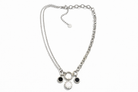 Numeral Layer Necklace ατσάλινο κολιέ με φίλντισι και χάραξη λατινικών αριθμών σε  ασημί – So Cute by Dimi