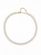 Alina Choker ατσάλινο κολιέ riviera με marquise ζιργκόν σε χρυσό χρώμα | So Cute by Dimi