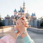 Σετ 2 χειροποίητα βραχιόλια Μάρτης Mickey από πλεξιγκλάς με ριγέ κόκκινο κορδόνι – So Cute by Dimi