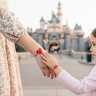Σετ 2 χειροποίητα βραχιόλια Μάρτης Mickey από πλεξιγκλάς με ριγέ κόκκινο κορδόνι – So Cute by Dimi