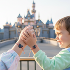 Σετ 2 χειροποίητα βραχιόλια Μάρτης Mickey από πλεξιγκλάς με ριγέ κόκκινο κορδόνι – So Cute by Dimi