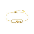Ατσάλινο βραχιόλι Νονά με ζιργκόν Nora Godmother Bracelet So Cute by Dimi