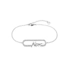 Ατσάλινο βραχιόλι Νονά με ζιργκόν Nora Godmother Bracelet So Cute by Dimi