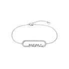 Ατσάλινο βραχιόλι μαμά με ζιργκόν Mama Love Bracelet So Cute by Dimi