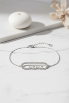 Ατσάλινο βραχιόλι μαμά με ζιργκόν Mama Love Bracelet So Cute by Dimi