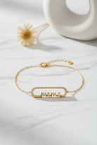 Ατσάλινο βραχιόλι μαμά με ζιργκόν Mama Love Bracelet So Cute by Dimi