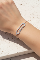 Ατσάλινο βραχιόλι μαμά με ζιργκόν Mama Love Bracelet So Cute by Dimi