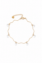 Wave Crystal Bracelet από ανοξείδωτο ατσάλι με κυματιστό σχέδιο και κρεμαστά κρύσταλλα σε μπλε, ροζ, aqua turquoise και crystal clear χρώματα | So Cute by Dimi
