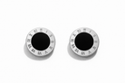 Numeral Pearl Stud Earrings ατσάλινα στρογγυλά σκουλαρίκια με φίλντισι και λατινικούς αριθμούς σε χρυσό ή ασημί – So Cute by Dimi