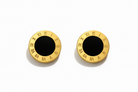 Numeral Pearl Stud Earrings ατσάλινα στρογγυλά σκουλαρίκια με φίλντισι και λατινικούς αριθμούς σε χρυσό ή ασημί – So Cute by Dimi