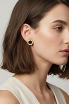 Numeral Pearl Stud Earrings ατσάλινα στρογγυλά σκουλαρίκια με φίλντισι και λατινικούς αριθμούς σε χρυσό ή ασημί – So Cute by Dimi