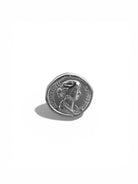 Ατσάλινο δαχτυλίδι λίρα coin design one size 1-503-0920 So Cute by Dimi