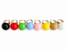 Bubble Pop ατσάλινο statement δαχτυλίδι με glossy σμάλτο σε πολλες αποχρώσεις,  λήψη σε λευκό φοντο