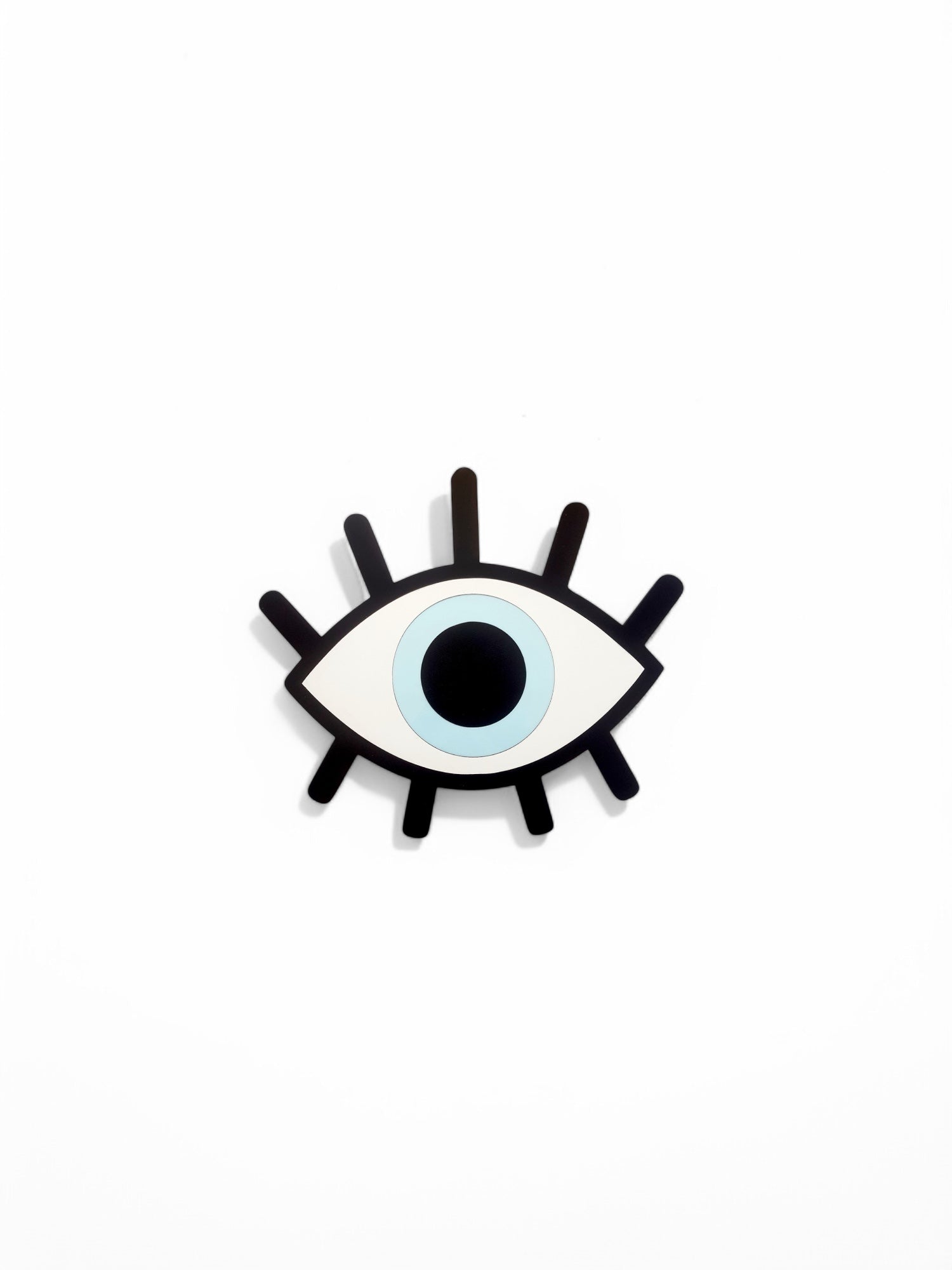 Διακοσμητικό τοίχου Eyelashes από MDF και plexiglass σε μαύρο και λευκό – So Cute by Dimi