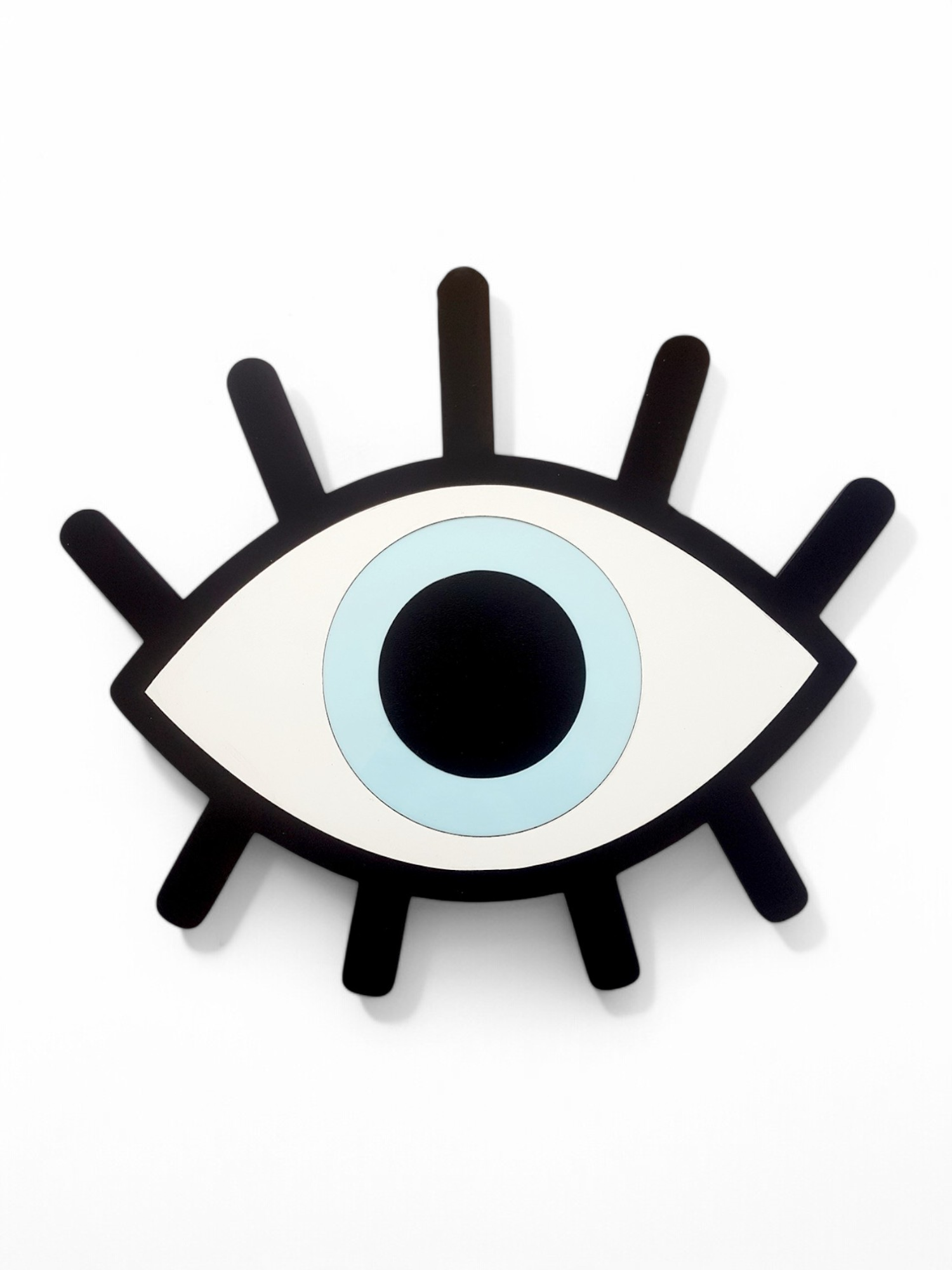 Διακοσμητικό τοίχου Eyelashes από MDF και plexiglass σε μαύρο και λευκό – So Cute by Dimi