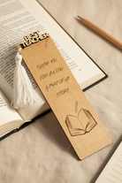 ξυλινος σελιδοδεικτης best teacher δωρο για δασκαλα με χαραξη και φουντα