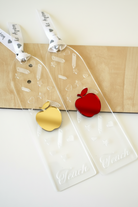 σελιδοδεικτης δωρο για δασκαλα plexiglass teach μηλο καθρεφτης