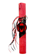 Λαμπάδα Spider 25εκ με μπρελόκ πλεξιγκλάς 