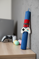 Χειροποίητη πασχαλινή λαμπάδα gaming με μπρελόκ χειριστήριο PlayStation από plexiglass So Cute by Dimi