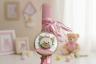 Χειροποίητη πασχαλινή λαμπάδα My First Easter με ξύλινο αρκουδάκι So Cute by Dimi