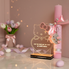 Λαμπάδα Hello Kitty με φιόγκο και προαιρετικό φωτιστικό LED με προσωποποίηση – So Cute by Dimi
