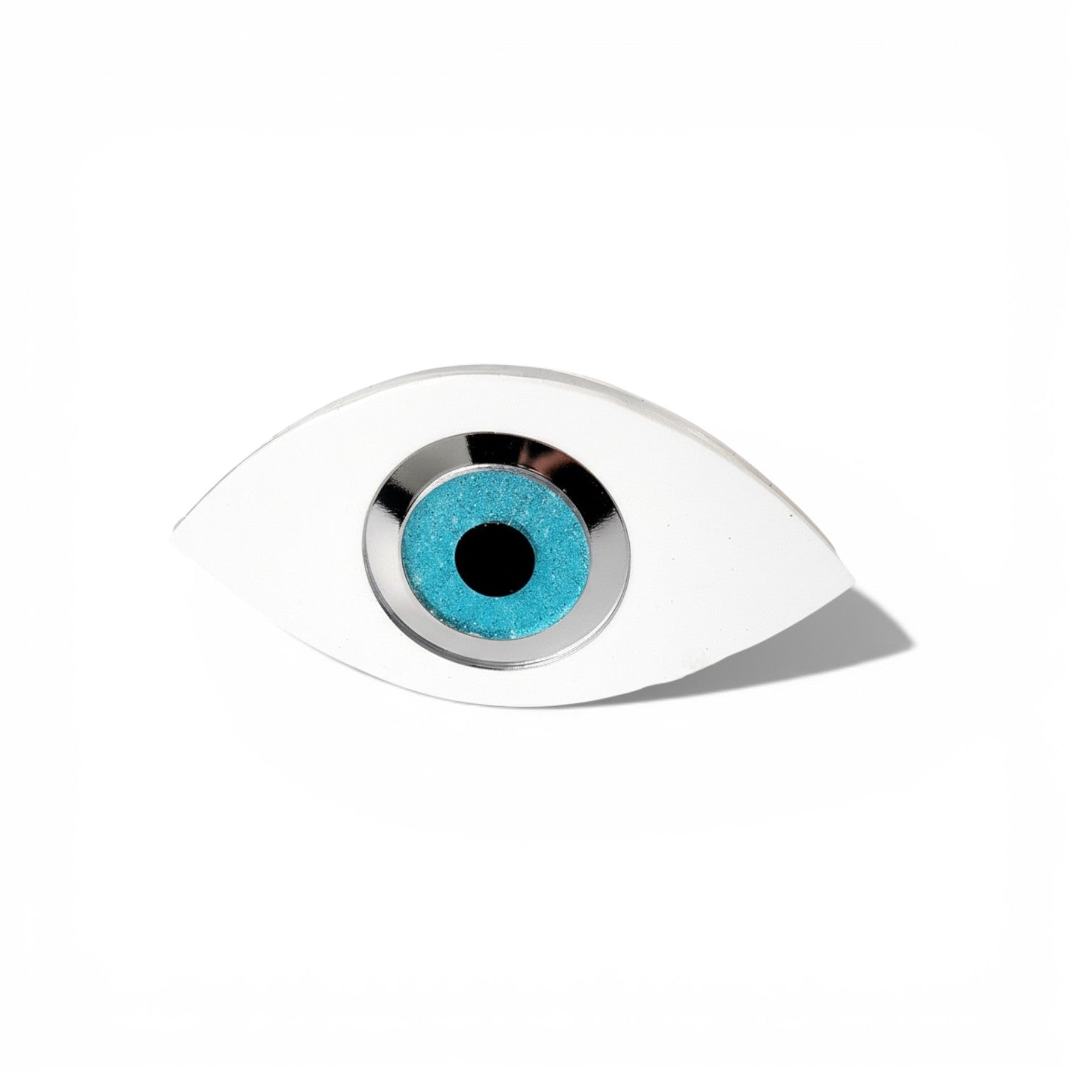 Eye Glow ακρυλικό διακοσμητικό μάτι με γκλίτερ και ασημί καθρέφτη So Cute by Dimi