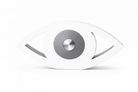 Luxury plexiglass eye table decor in glossy white by So Cute by Dimi – Eclipse Eye