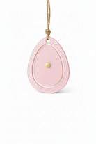 Layered plexiglass Easter egg basket insert in white and custom color with optional engraved corporate logo