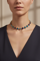 Crystal Cross Choker – Κολιέ Τσόκερ με Σταυρούς Ζιργκόν - So Cute by Dimi