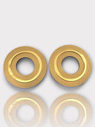 Gemma Earrings – Χειροποίητα ανάγλυφα σκουλαρίκια κύκλος από πλέξιγκλας – So Cute by Dimi