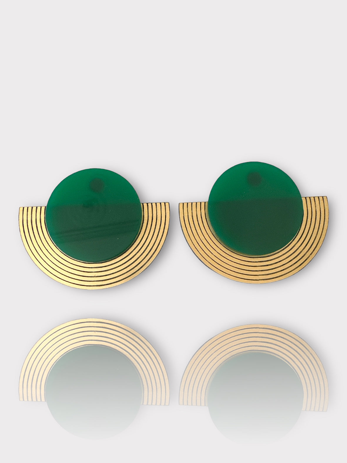 Arcadia Earrings – Χειροποίητα ριγέ σκουλαρίκια από πλέξιγκλας – So Cute by Dimi