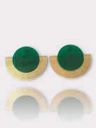 Arcadia Earrings – Χειροποίητα ριγέ σκουλαρίκια από πλέξιγκλας – So Cute by Dimi