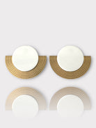 Arcadia Earrings – Χειροποίητα ριγέ σκουλαρίκια από πλέξιγκλας – So Cute by Dimi