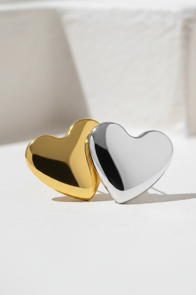 Heart Me Ring –Δαχτυλίδι Καρδιά από Ατσάλι | So Cute by Dimi