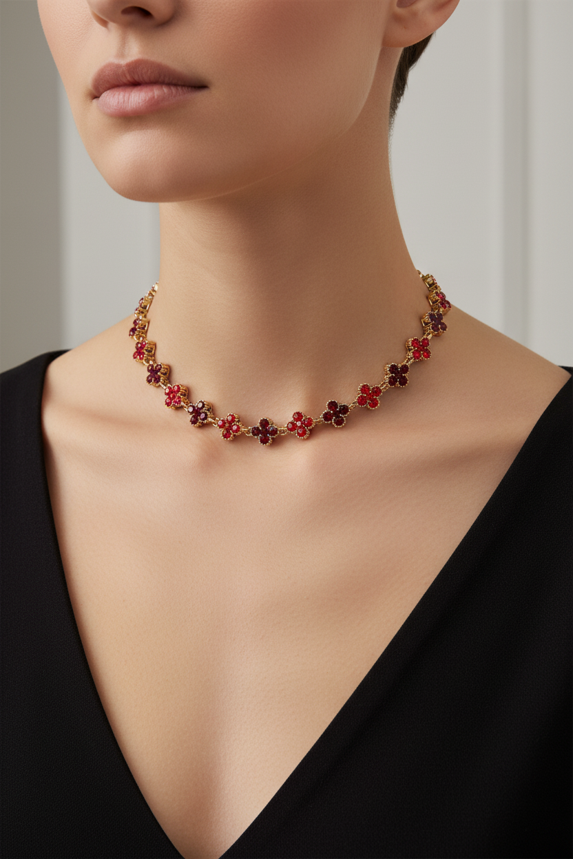 Crystal Cross Choker – Κολιέ Τσόκερ με Σταυρούς Ζιργκόν - So Cute by Dimi