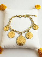 Βραχιόλι “Royal Coins” – Ατσάλινο με νομίσματα σε χρυσό ή ασημί | So Cute by Dimi