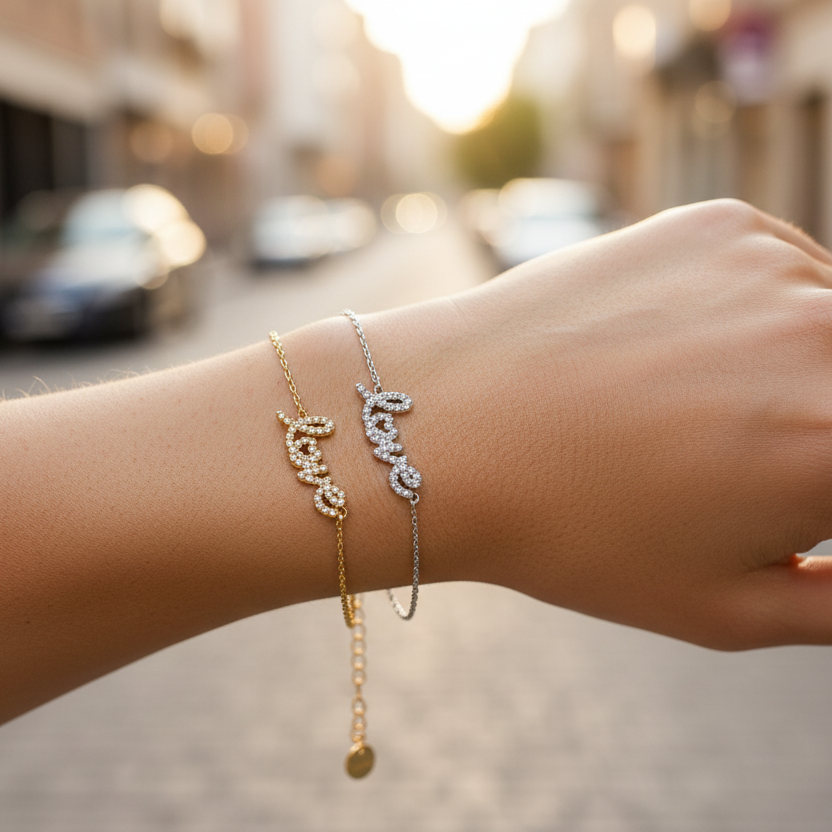 Love bracelet από ανοξείδωτο ατσάλι σε χρυσό και ασημί So Cute by Dimi