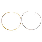 minimal γυναικείο choker κολιέ από ανοξείδωτο ατσάλι με μικρό ζιργκόν σε χρυσό και ασημί