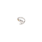 Γυναικείο δαχτυλίδι Avelis Curve Ring από ανοξείδωτο ατσάλι σε ασημί με minimal καμπύλο design από τη So Cute by Dimi