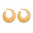 Aquarelle Resin Hoops σε Salmon από ρητίνη και ατσάλι σε λευκό φόντο