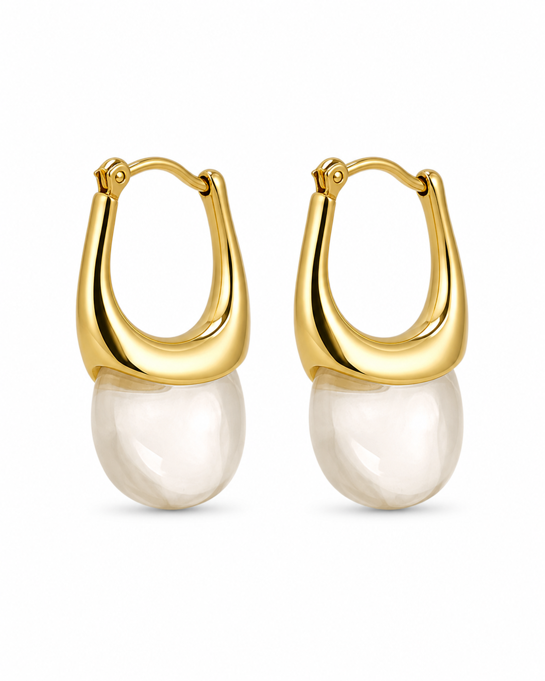 Cala Resin Drops σε Ivory από ατσάλι και ρητίνη σε λευκό φόντο