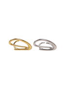 minimal δαχτυλίδι stainless steel χρυσό και ασημί μοντέρνο open ring γυναικείο