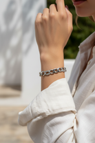 Aurelia chain bracelet με στρας από ατσάλι – So Cute by Dimi